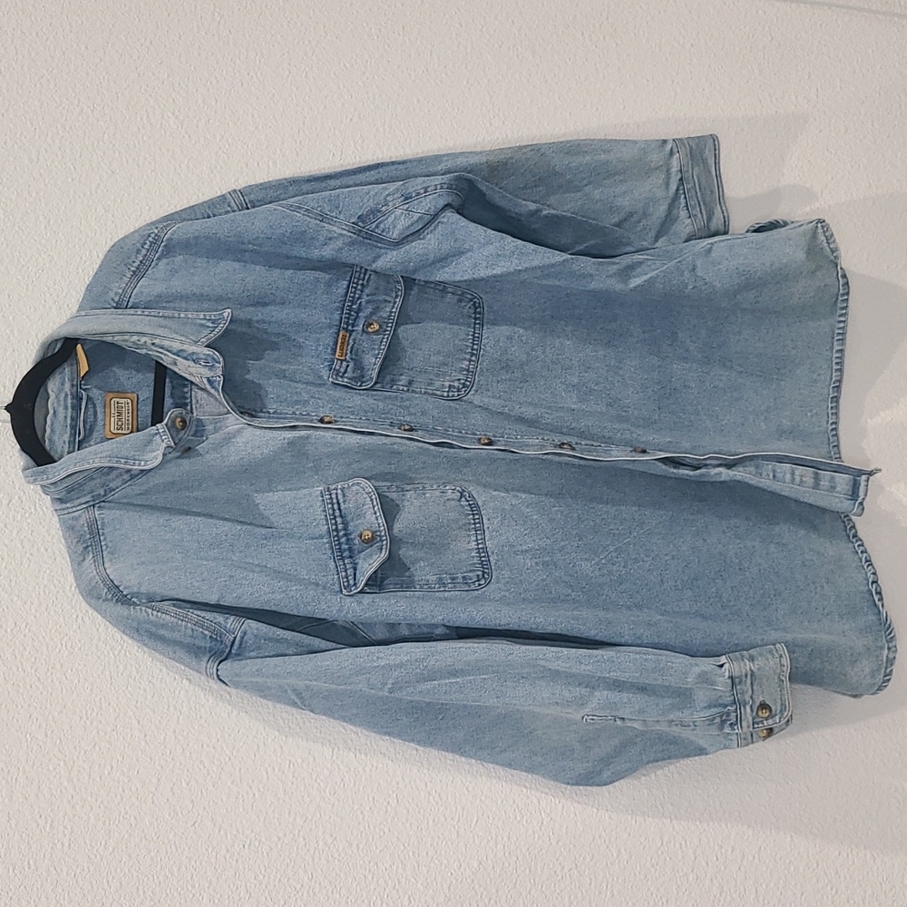 Vintage Schmidt denim workwear shirt, jean jacket 3XL